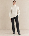 Coltrui dames vlechtpatroon beige - Havlin