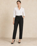 Broek dames ceintuur zwart - Havlin