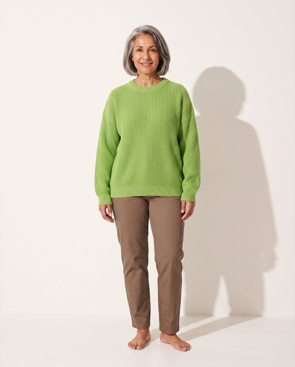 Kabelgebreide Coltrui Dames Oversized - afbeelding 1