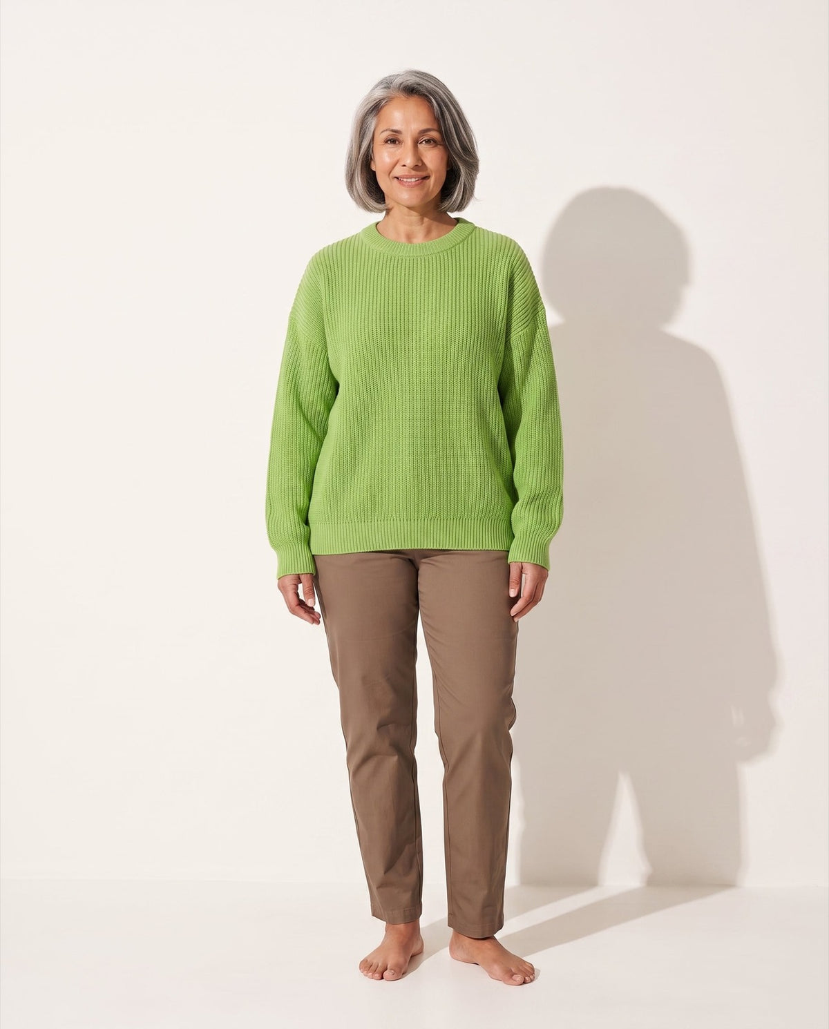 Kabelgebreide Coltrui Dames Oversized - afbeelding 1