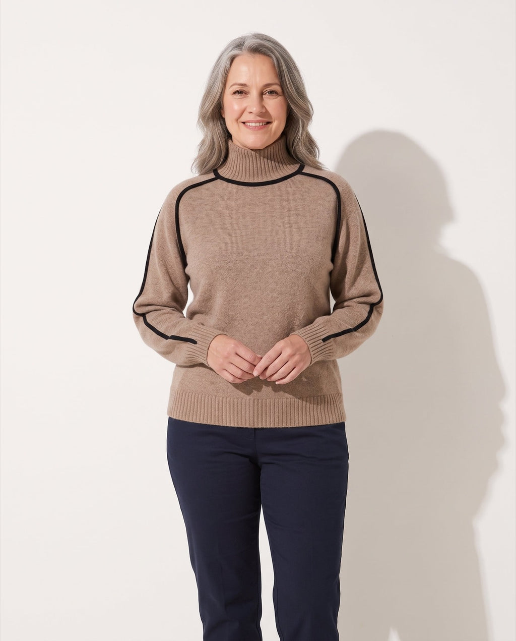 Wollen Coltrui Dames met Kasjmierlook - afbeelding 1