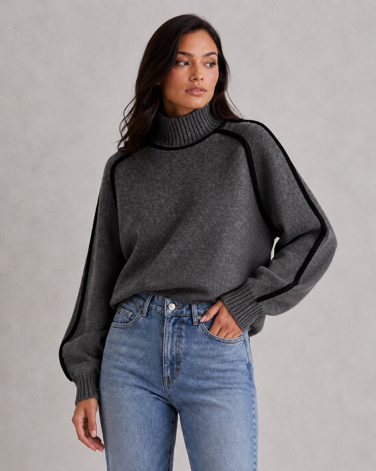 Wollen Coltrui Dames met Kasjmierlook - afbeelding 3