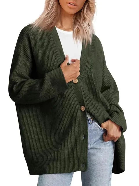 Cashmere Vest Dames met V Hals in Groen, productfoto 6