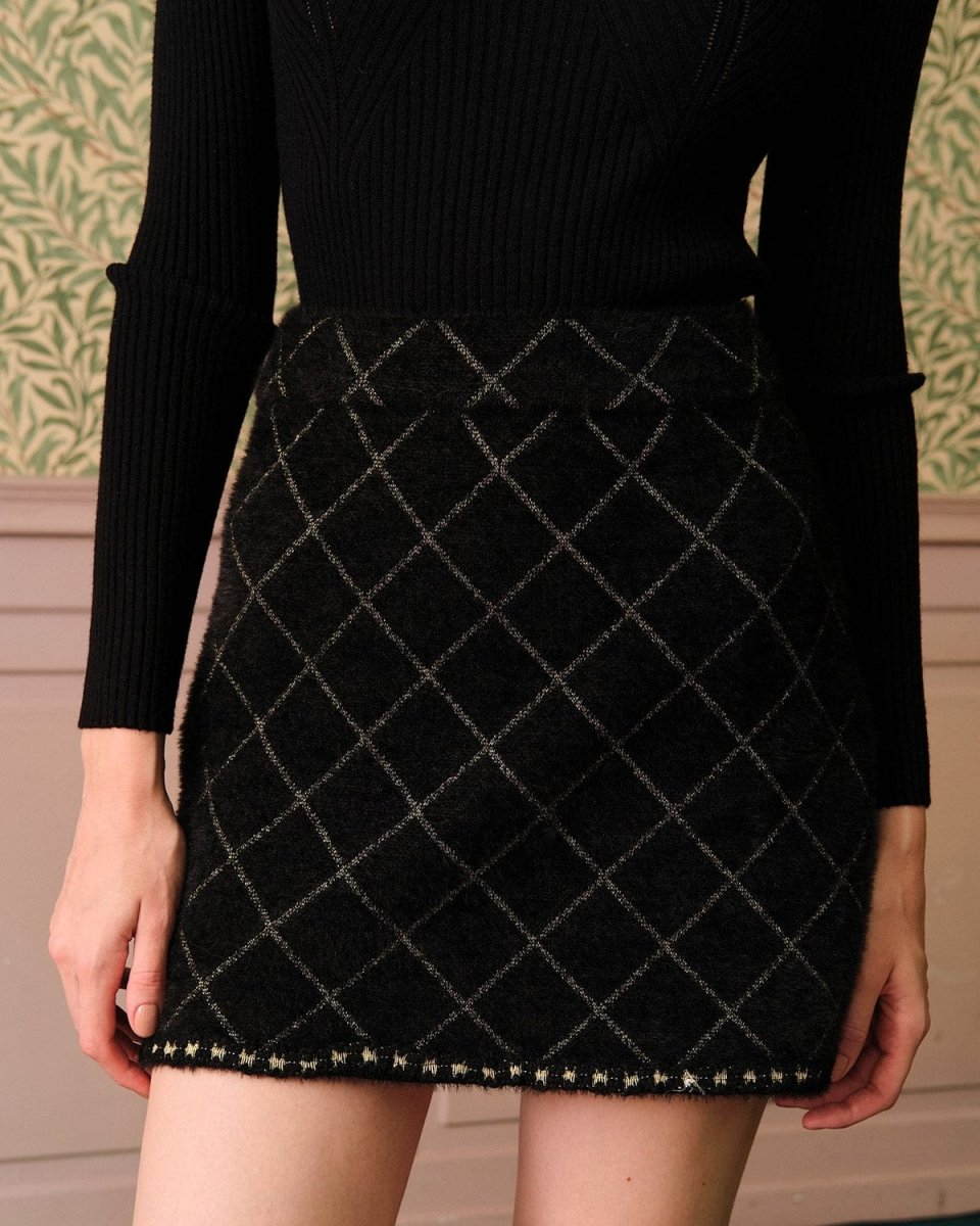 Co Ord Set Dames met Gebreid Vest en Rok - afbeelding 6