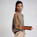Coltrui Dames met Contraststreep in Oranje, productfoto
