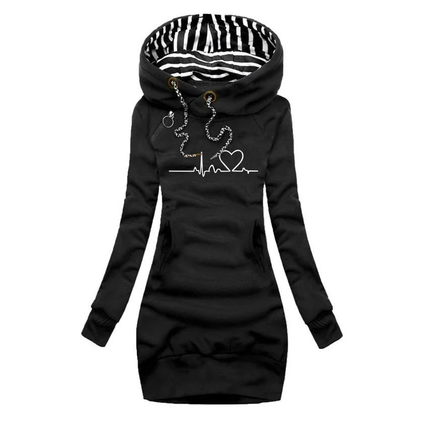 Truijurk Dames met Capuchon in Zwart, productfoto