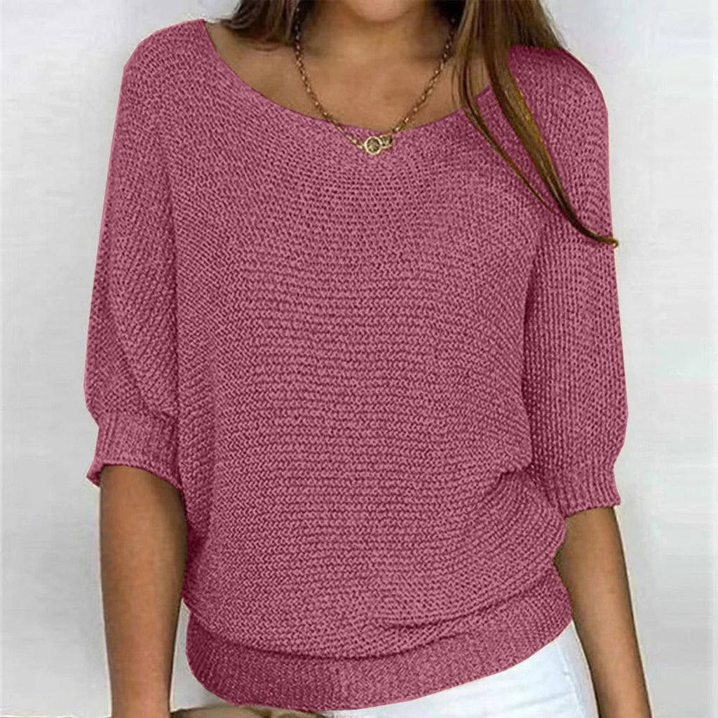 Oversized Trui Dames met Vleermuismouwen in Roze, productfoto
