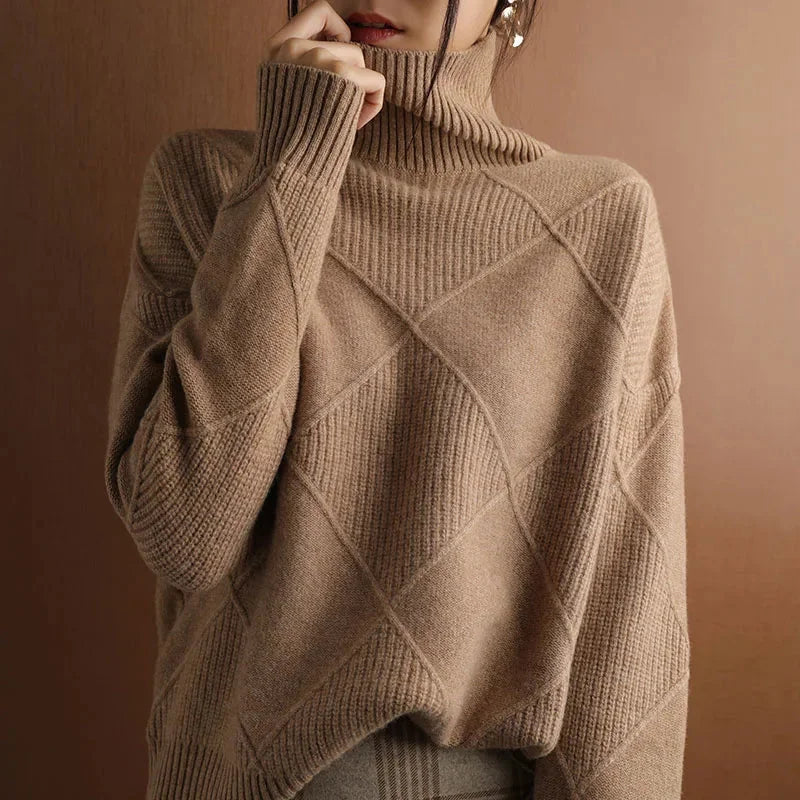 Geribde Coltrui Dames in Camel, productfoto