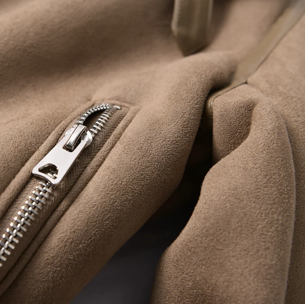 Korte Winterjas Dames met Sherpa Voering in Walnootbruin, productfoto 3